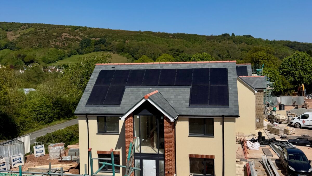 Solar Panels on a newly constructed house